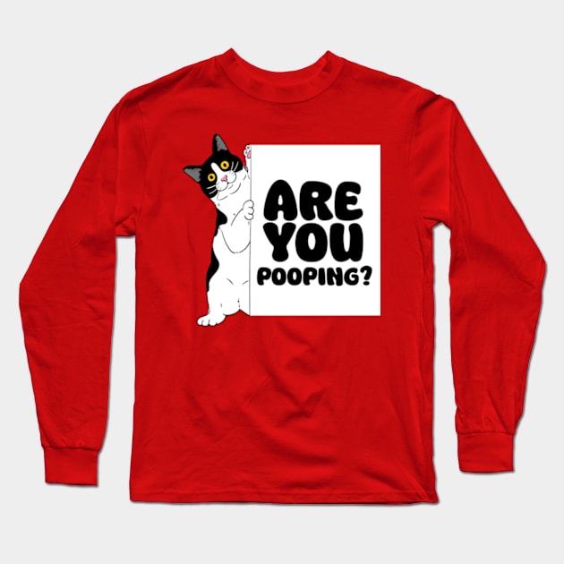 ARE YOU POOPING? Long Sleeve T-Shirt by Sizukikunaiki